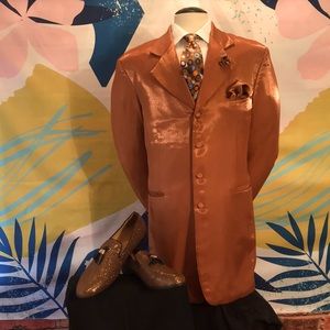 🎇ACCEPTING OFFERS🎇 Shimmering Bronze Orange Blazer for Men
